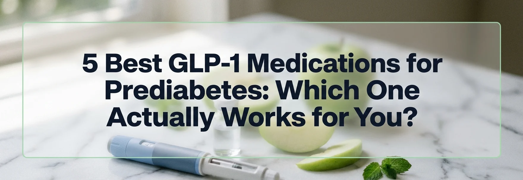 Best GLP-1 for Prediabetes: 5 Medications Compared (2026) - comparison of GLP-1 injection medications for prediabetes treatment