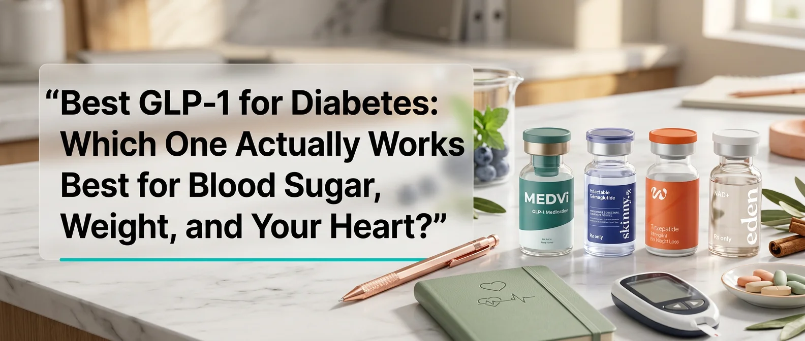 Best GLP-1 for diabetes 2026: comprehensive comparison of every GLP-1 medication ranked by A1C reduction, heart protection, and cost