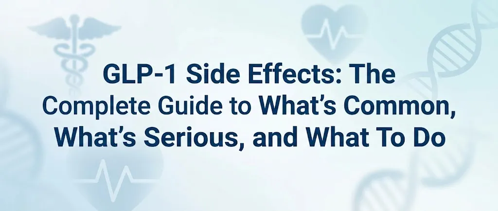 GLP-1 Side Effects: Complete guide to what's common, what's serious, and how to manage symptoms on Ozempic, Wegovy, Mounjaro, and Zepbound