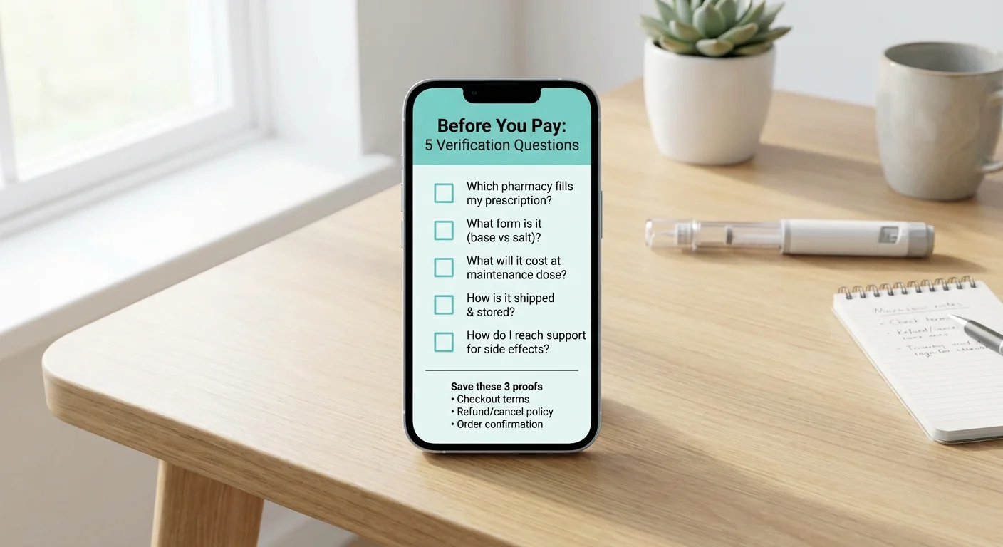 GLP-1 verification checklist: 5 questions to ask any telehealth provider before paying