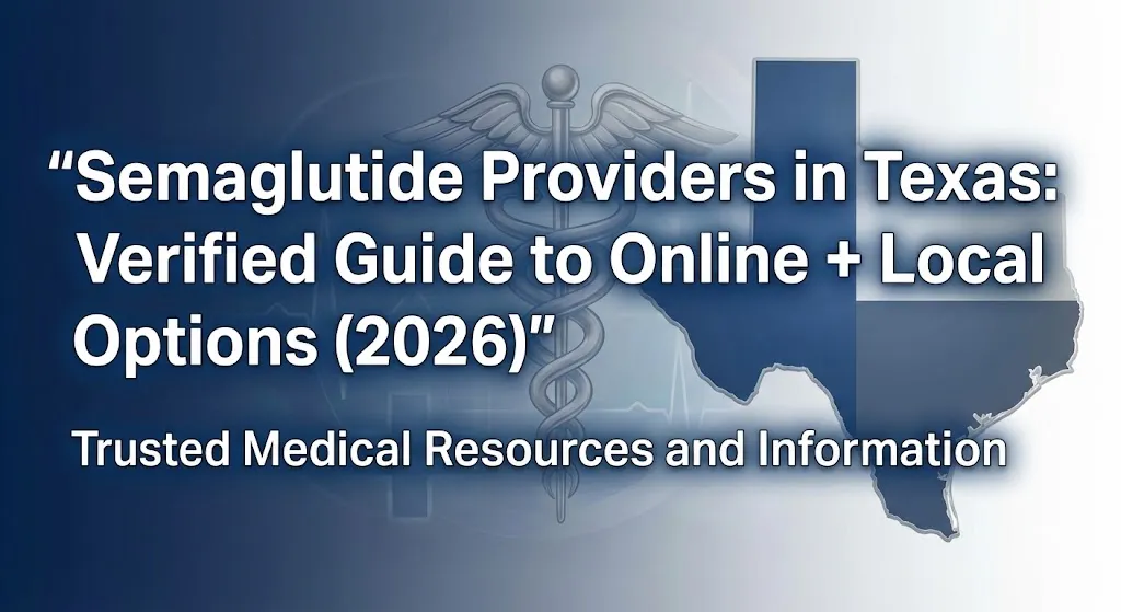 Semaglutide providers in Texas 2026 - Verified guide to online and local options for weight loss medication