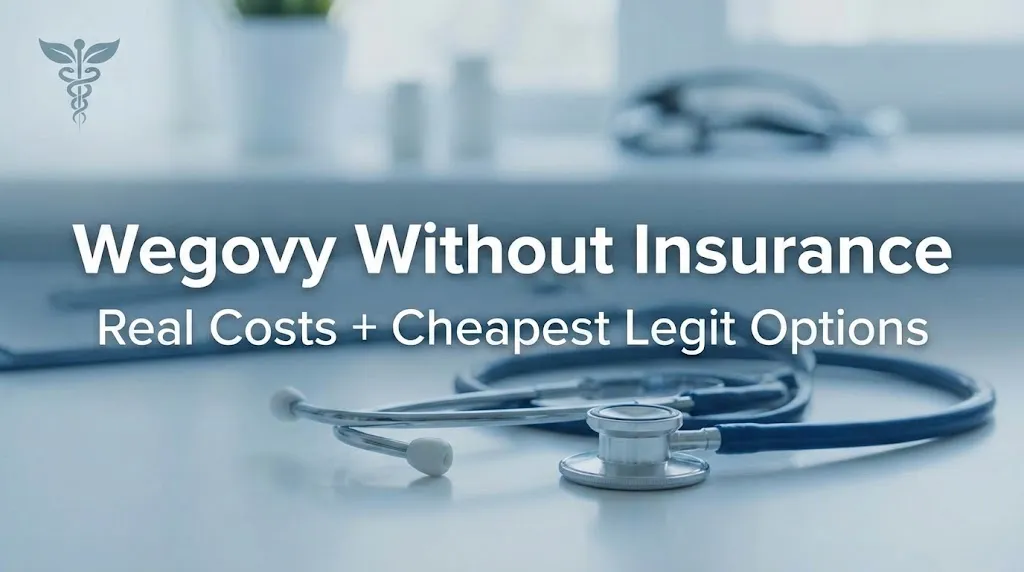 Wegovy Without Insurance: Real Costs and Cheapest Legit Options - comprehensive pricing guide header showing stethoscope on medical desk