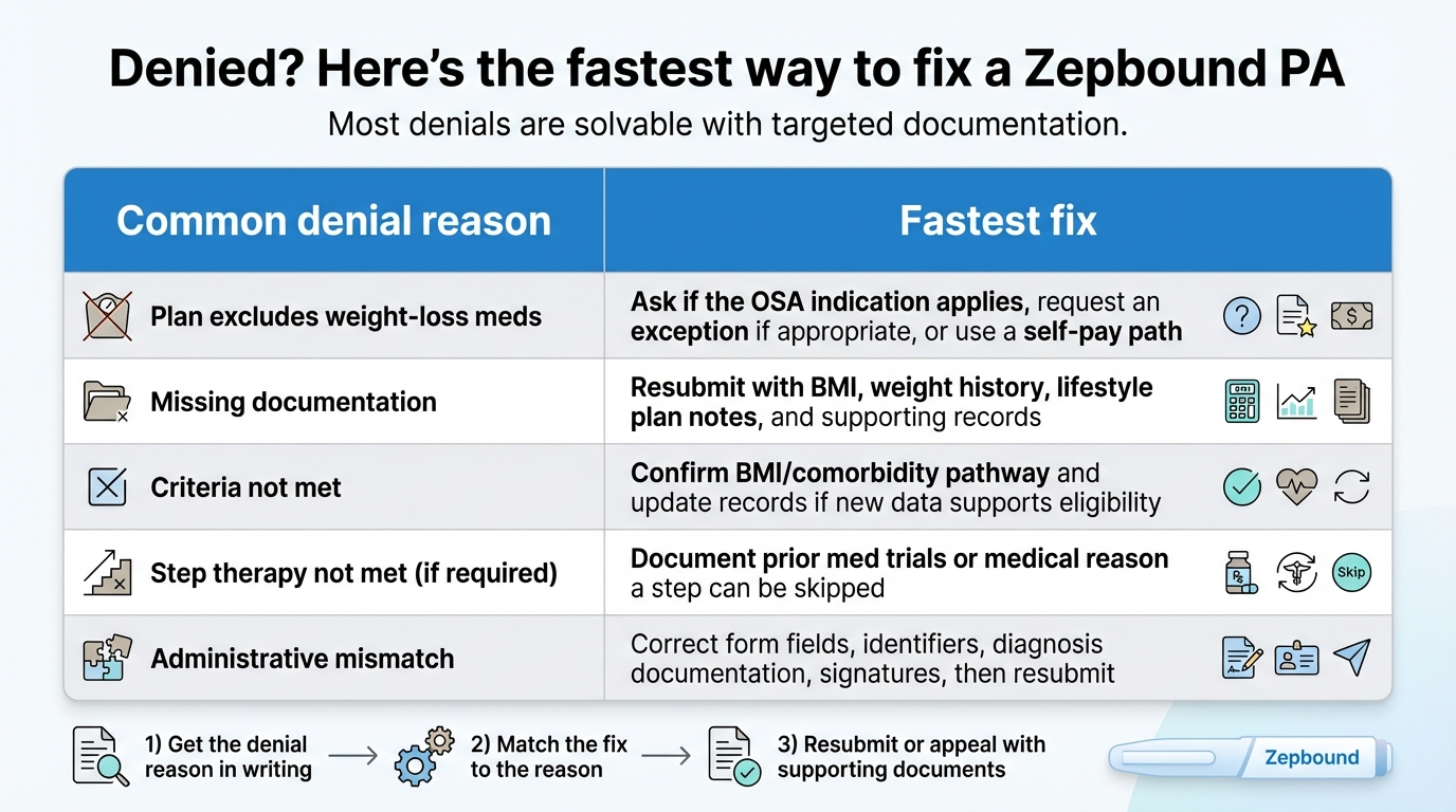 Zepbound prior authorization denial fix guide - how to appeal and win
